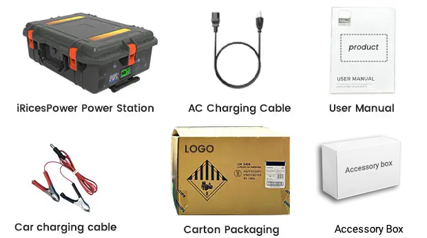 3500W户外电站包裹清单