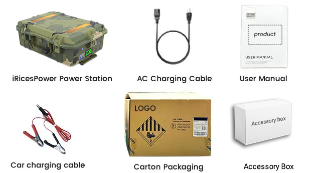 5500W锂电便捷式电站包裹清单