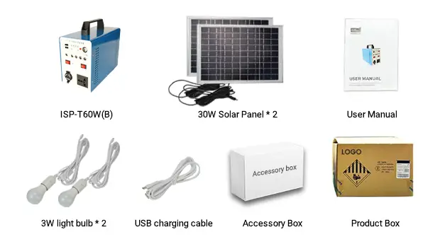 ISP-T60W(B)包装清单