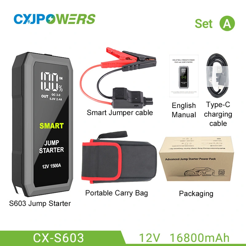 最佳便携式汽车启动器 12V 16800mAh