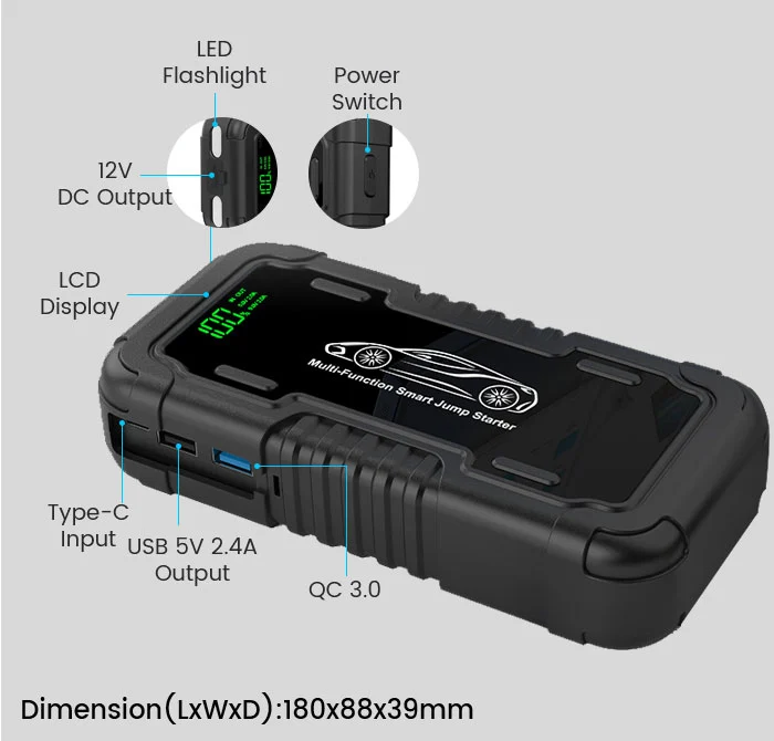 应急启动电源CX-s903外观细节