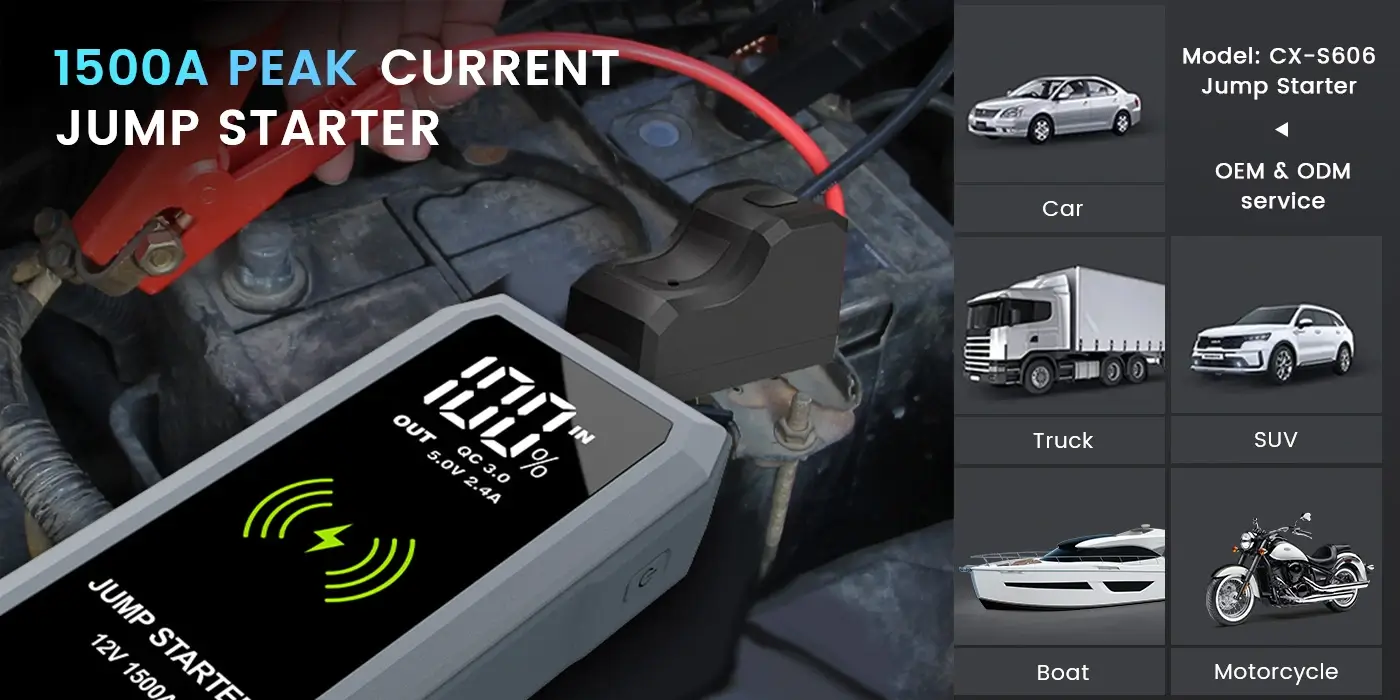 12V 汽车应急启动电源 CX-S606 适用车型
