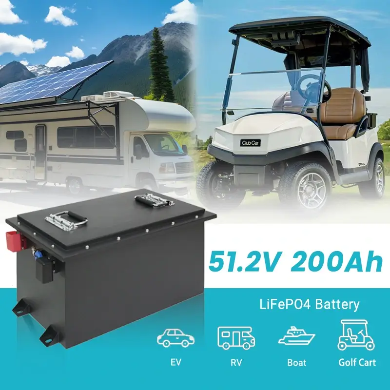 48V 200Ah LiFePO4 高尔夫球车电池