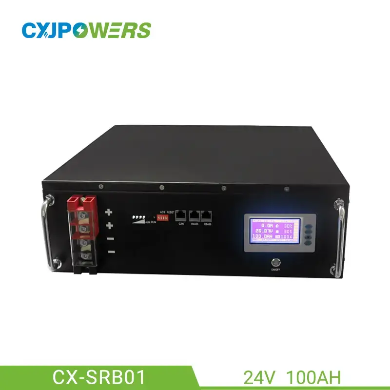LiFePO4 100Ah 24V 服务器机架电池