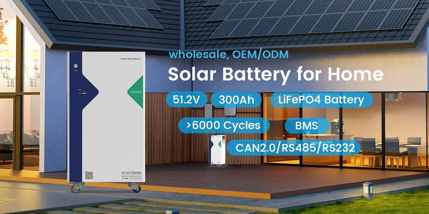 15kwh 太阳能电池备用电源，适用于家用 LFP 电池