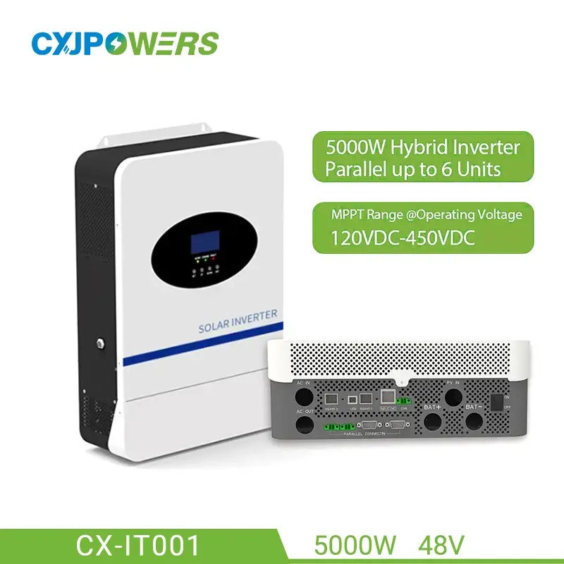 5kW 48V 家用混合逆变器（带电池）