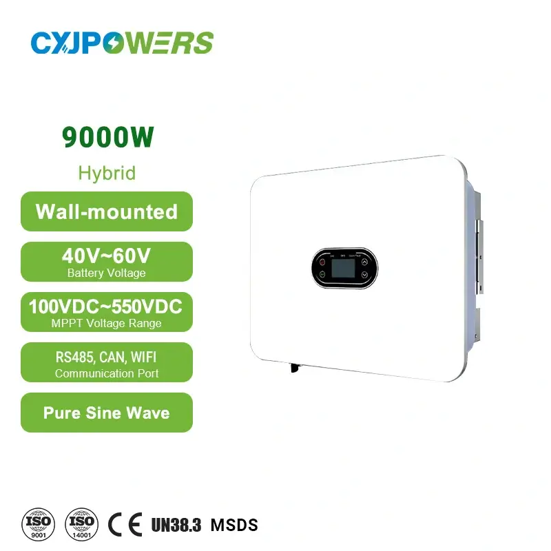 9kW 家用混合逆变器（带电池）