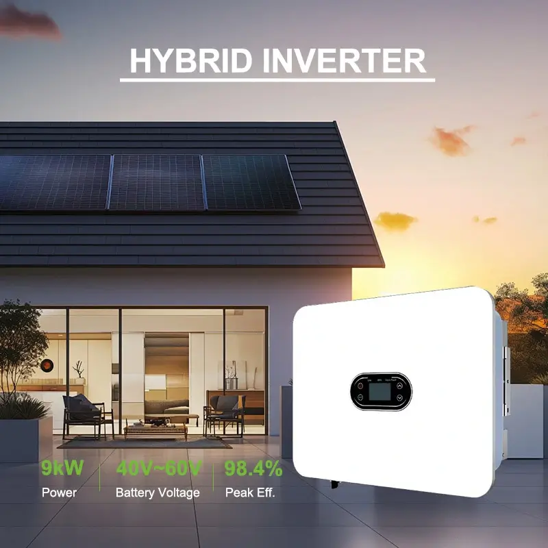 9kW 家用混合逆变器（带电池）