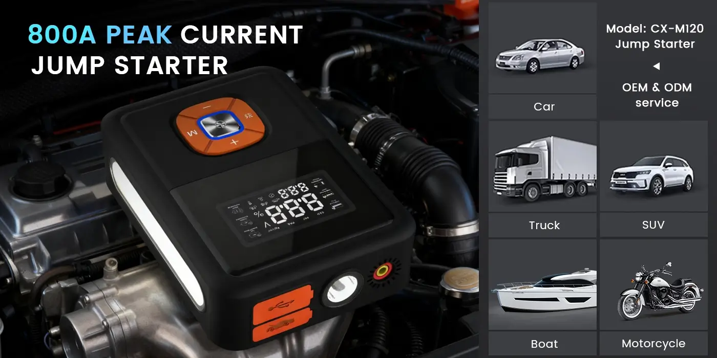 这款应急启动器适用于多种车型。 这款应急启动器适用于多种车型。