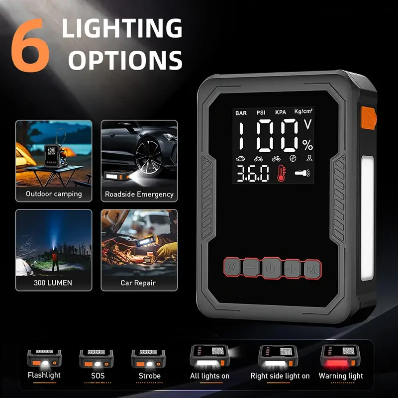 12V便携式汽车电瓶增压启动器