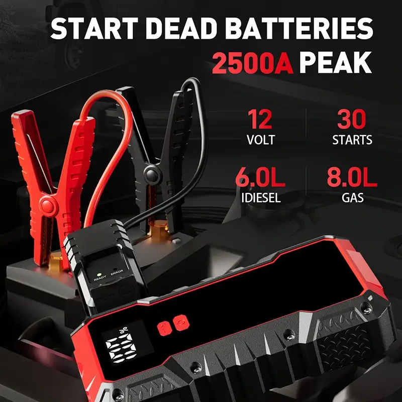 8000mAh汽车电池应急启动电源