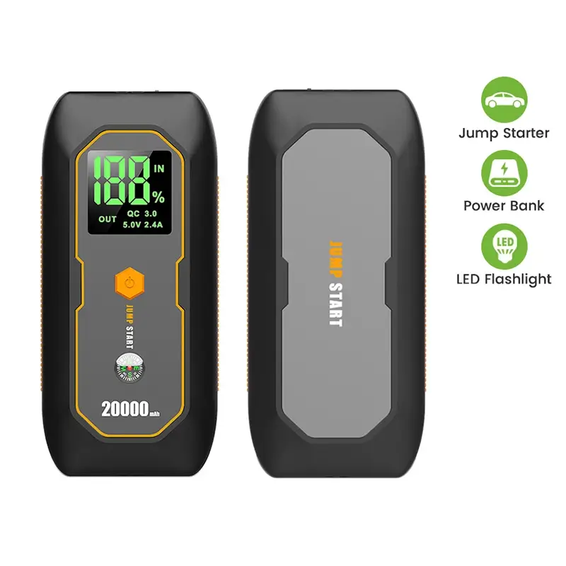 15000mAh车载充电器/电池启动器带指南针