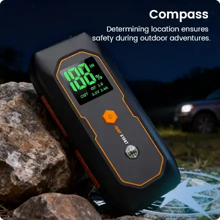 启动器带有指南针