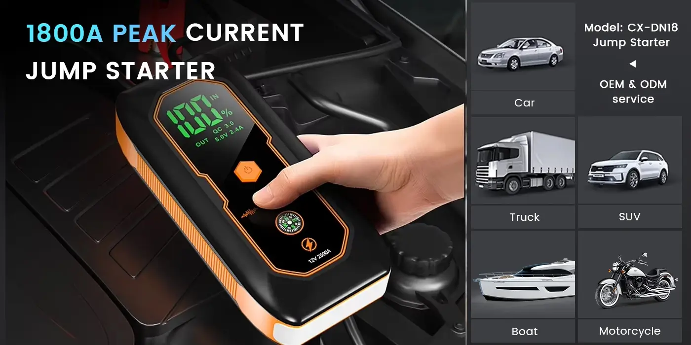 12V汽车应急启动器 CX-DN18 适用车型