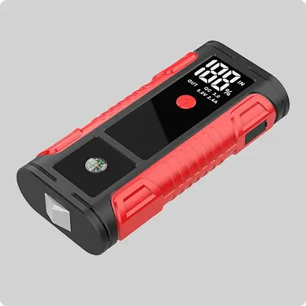 这款应急启动器采用ABS+PC防火外壳。